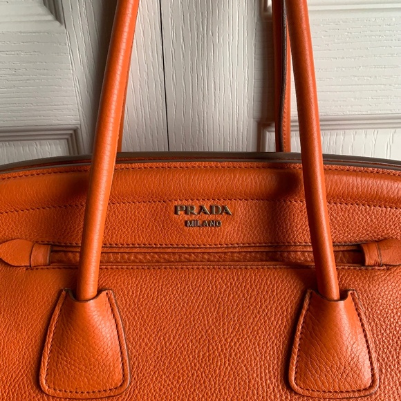 Prada Saffiano Vitello Daino Leather Top Handle Bag - Picture 3 of 16